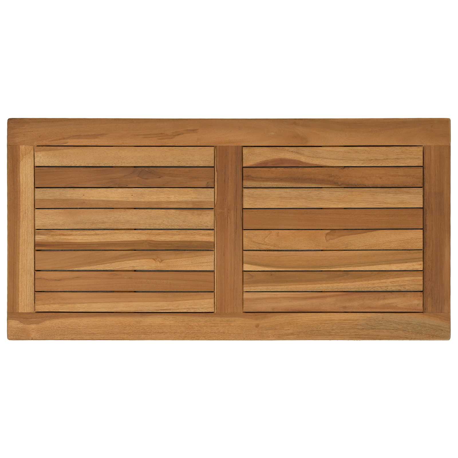 Vidaxl Natürlich Table Top 80 X 40 X 2.5 Cm Rectangular Solid Teak Wood Natural