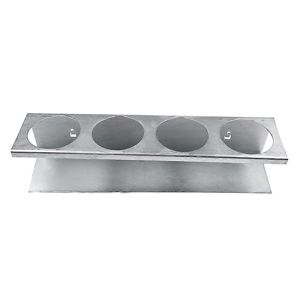 Support mural de rangement pour outils de garage, organisateur de bombes aérosol et bidons de lubrifiant, 4 trous ronds, acier, 1 pièce