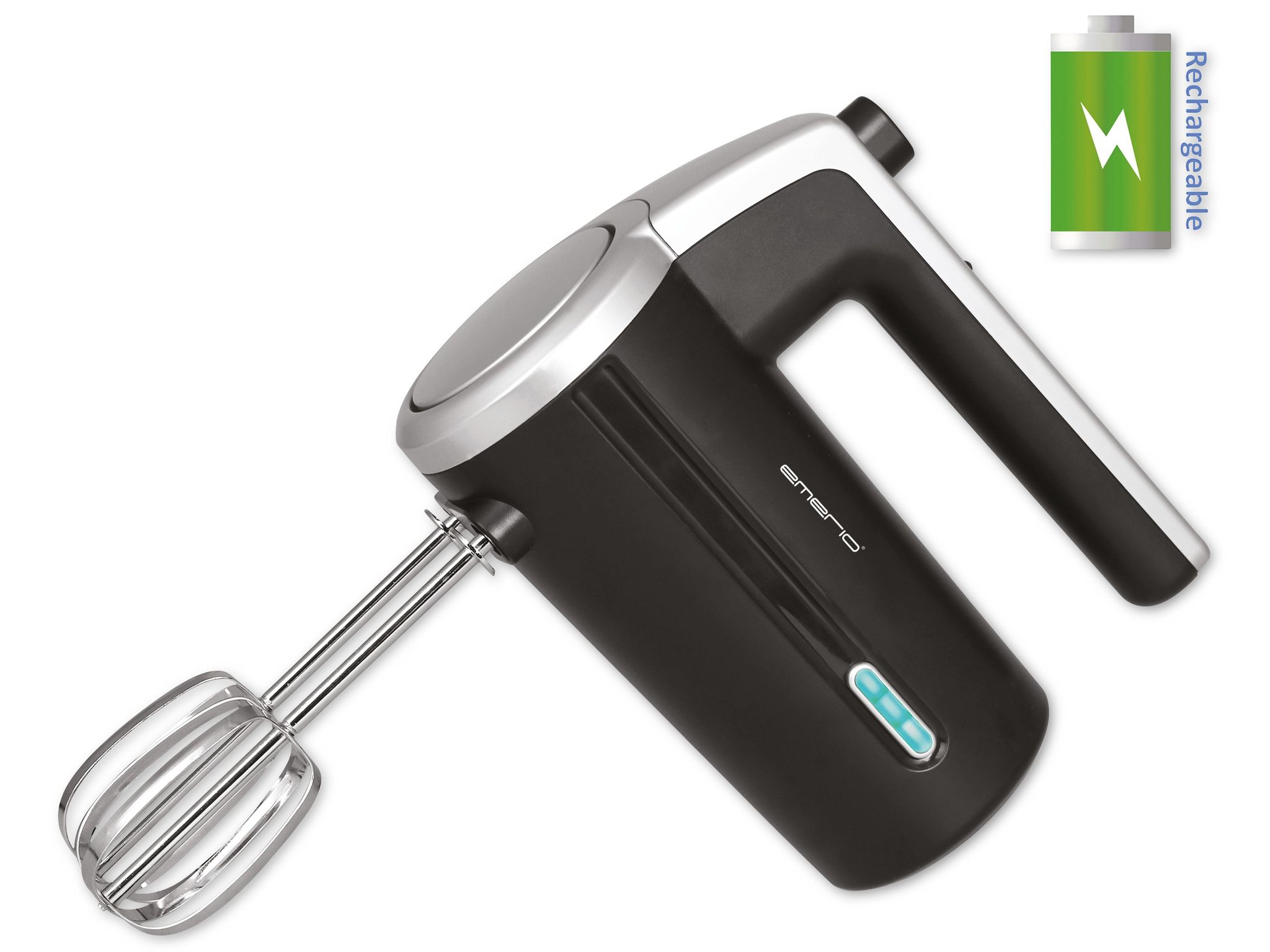 Emerio HM-126681.1, Handmixer, Schwarz, Mixen, 80 W, 5 h, 7.4 V - Bild 4