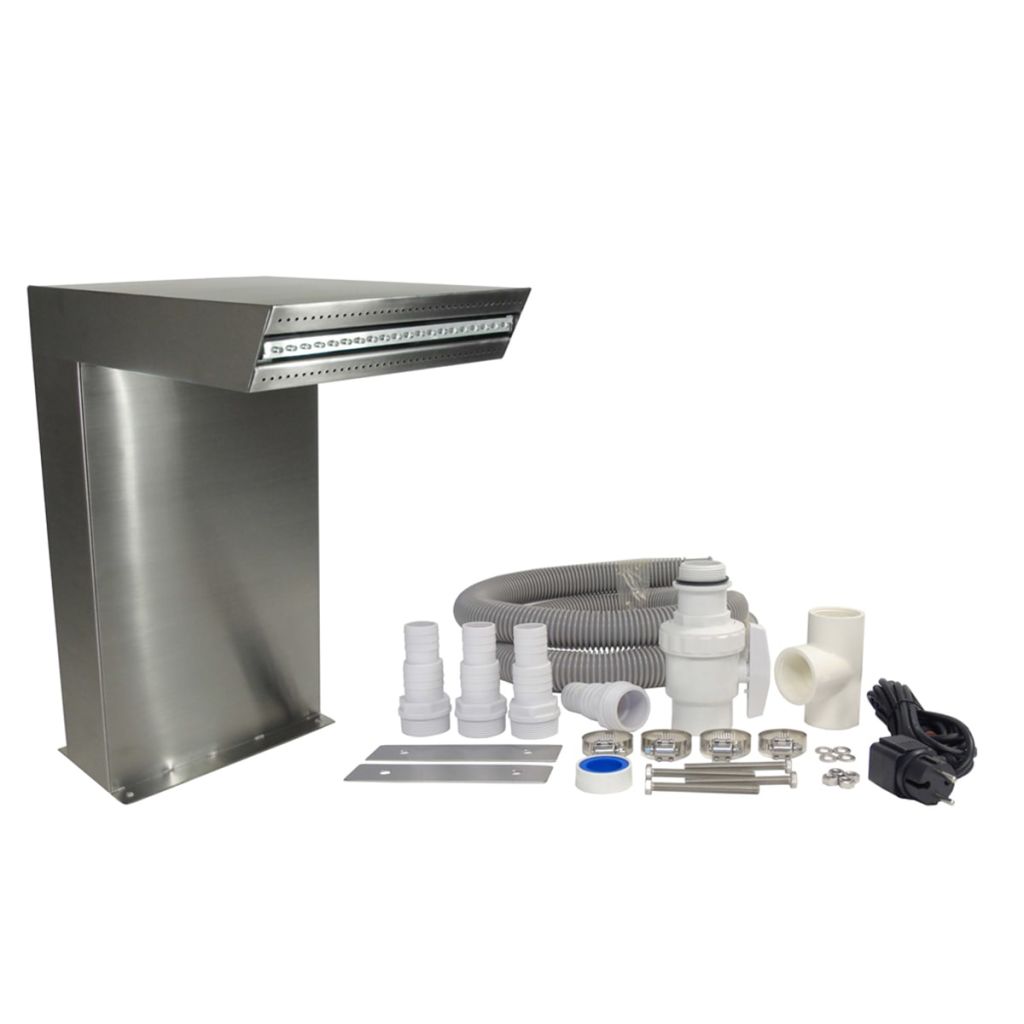 Ubbink Silber Poolwasserfall "Straight Led" 72 Feine Wasserdüsen von Baur - Bild 3