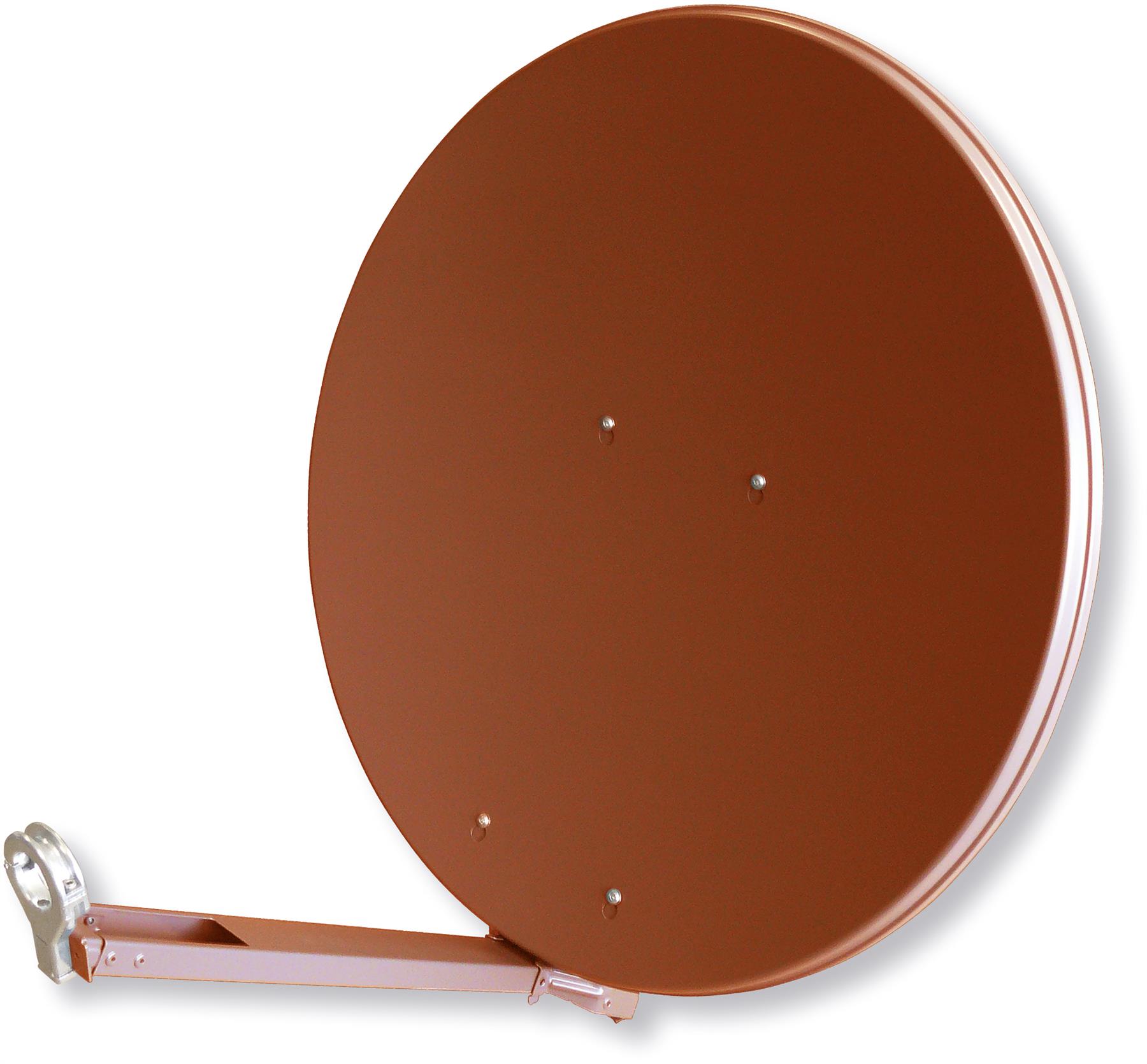 Televes Alu-Reflektor Classic Line 85x90cm ziegelrot S860CL-Z (Parabolantenne, 39.30 dB, DAB/ DAB+, UKW / MW / LW), SAT Spiegel + SAT Antennen, Rot - Image 4
