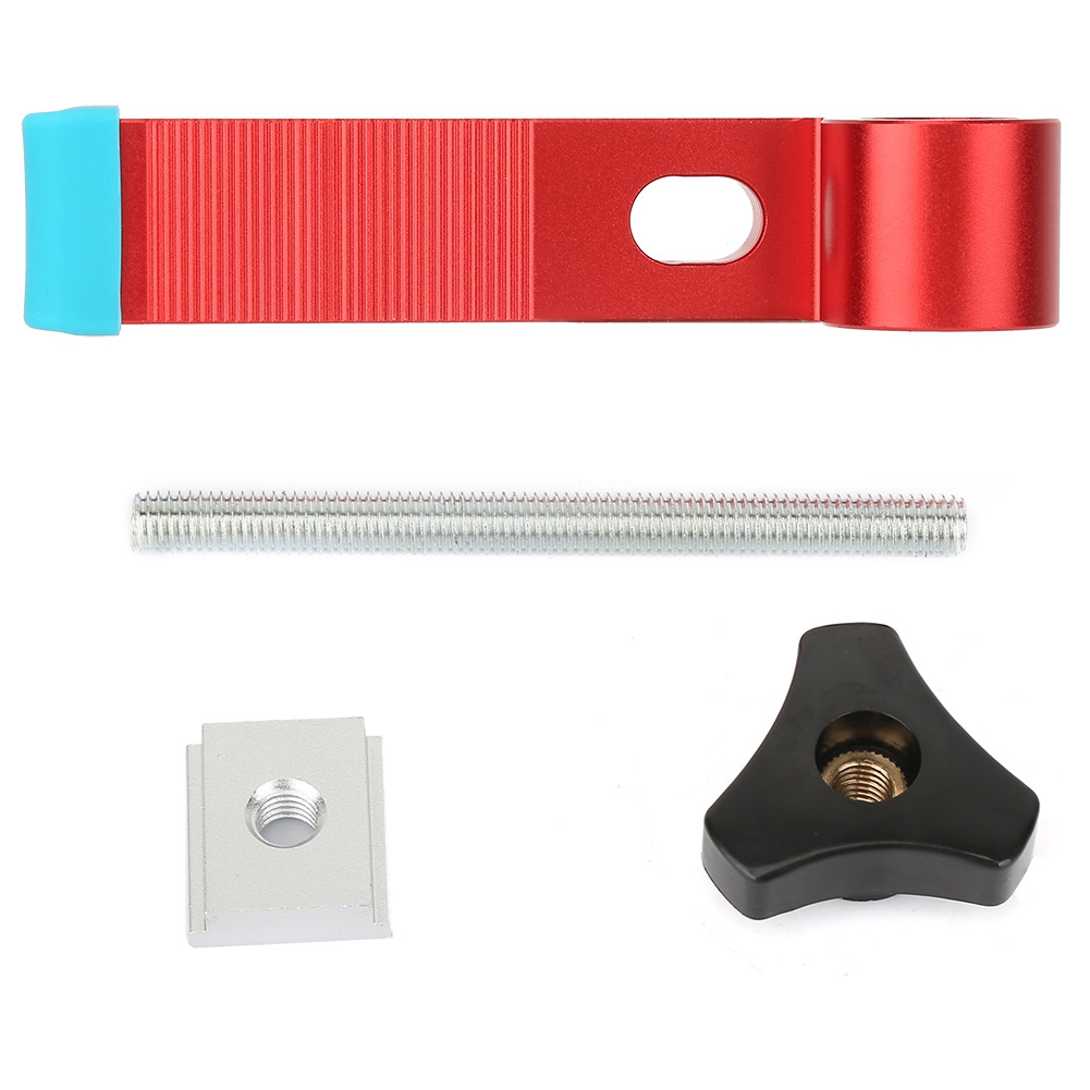 Butée de glissière en T pour bois, limiteur de position, alliage d'aluminium, lot de 2