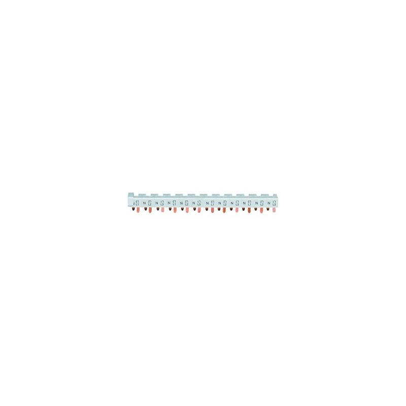 Hager Kbn663a 3p+n 63a Jumper Bar With 10mm² Tabs, 12 Modules, For Offset Terminals
