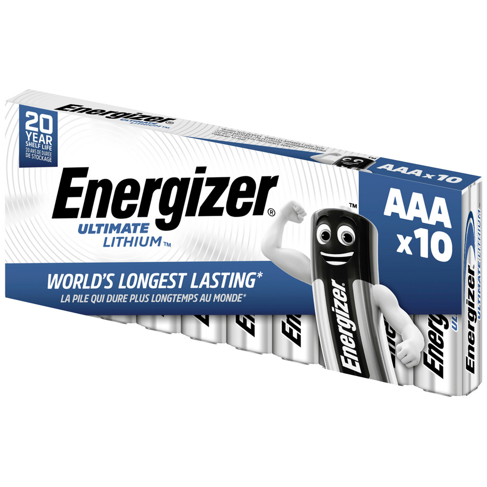 Energizer Ultimate Fr03 Micro (Aaa)-Batterie Lithium 1250 Mah 1.5 V 10 St.