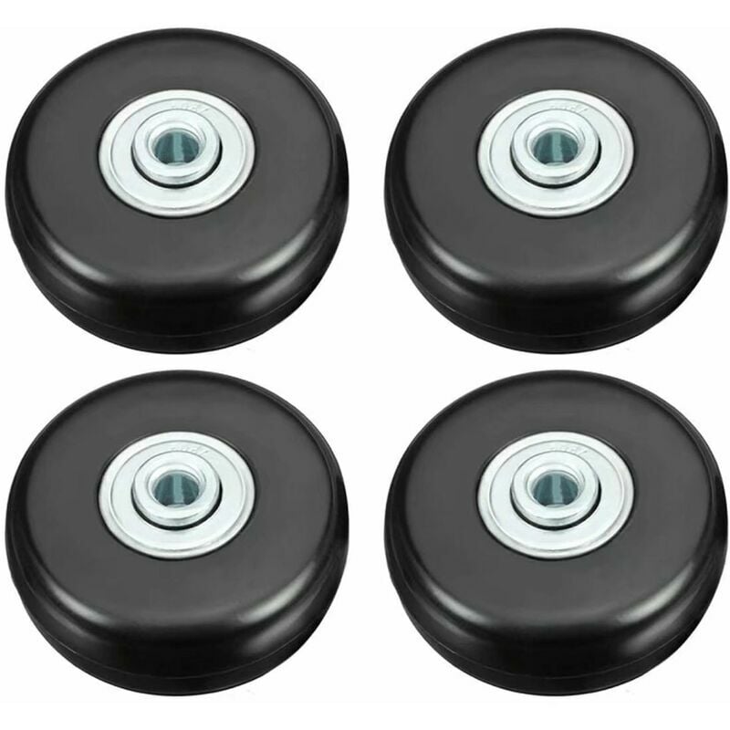 Roulettes pivotantes universelles 40 mm en caoutchouc silencieux, pour valise et bagage lourd, lot de 4