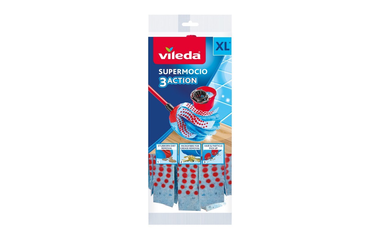 Vileda Rote/Rot Supermocio Ersatzkopf - Image 4