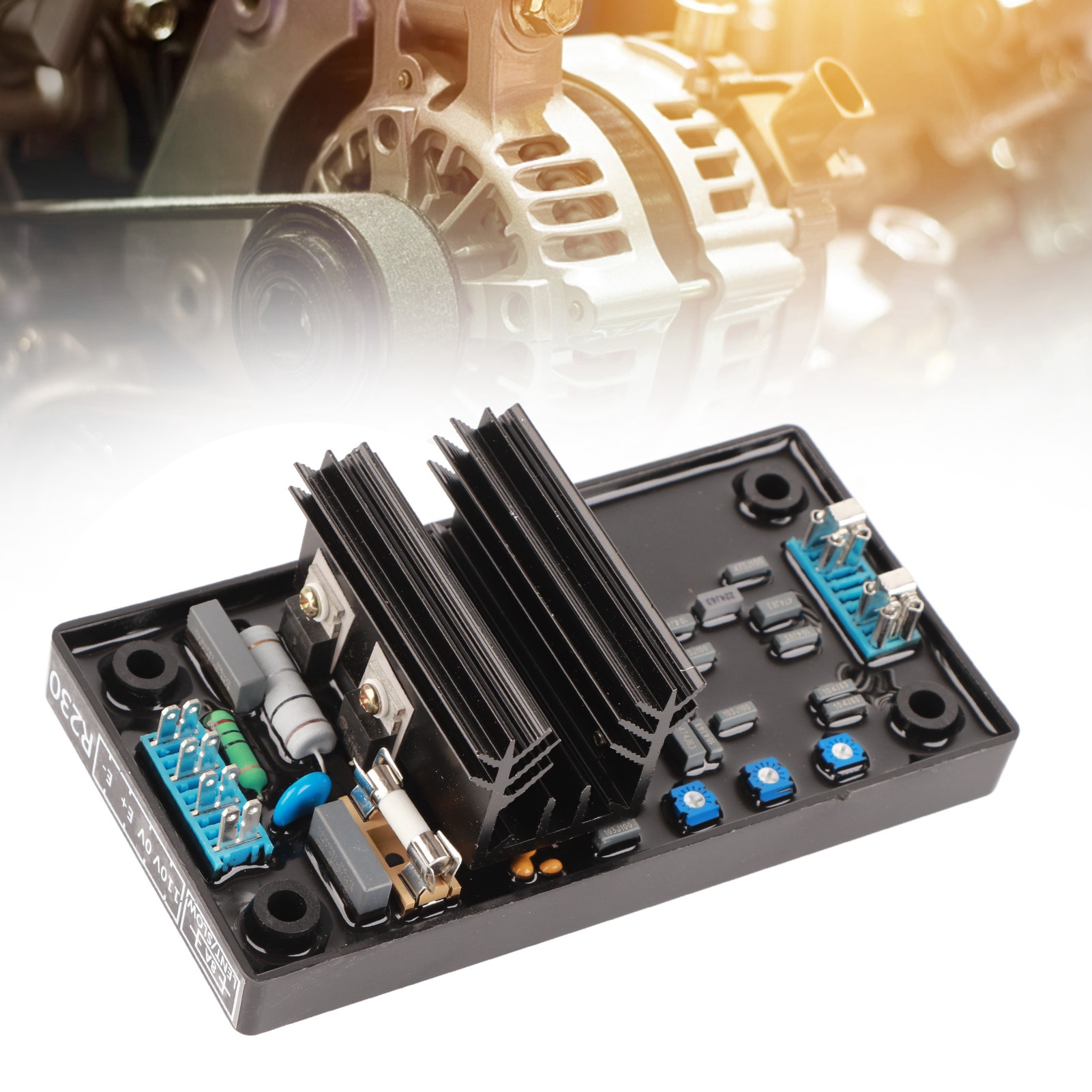 Régulateur de tension automatique R230 AVR, auto-excitation shunt, 85-139 V, ABS, avec manuel