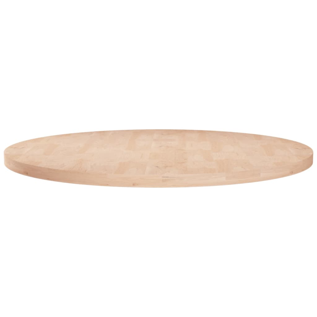 Dessus De Table Rond Ø70x2,5 Cm Bois De Chêne Massif Non Traité