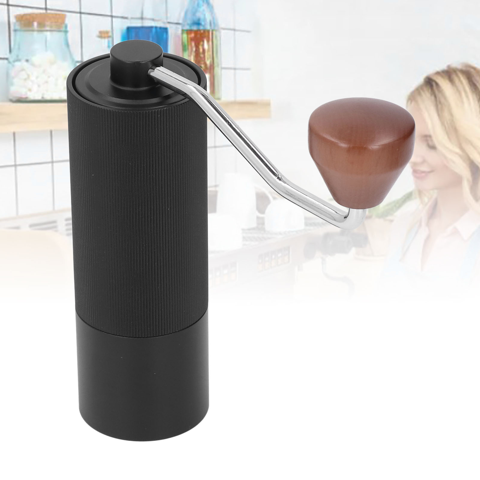 Macinacaffè Manuale Portatile E Regolabile - 545 G In Lega Di Alluminio Con Nucleo In Acciaio Inossidabile, Ideale Per Viaggi E Campeggio.