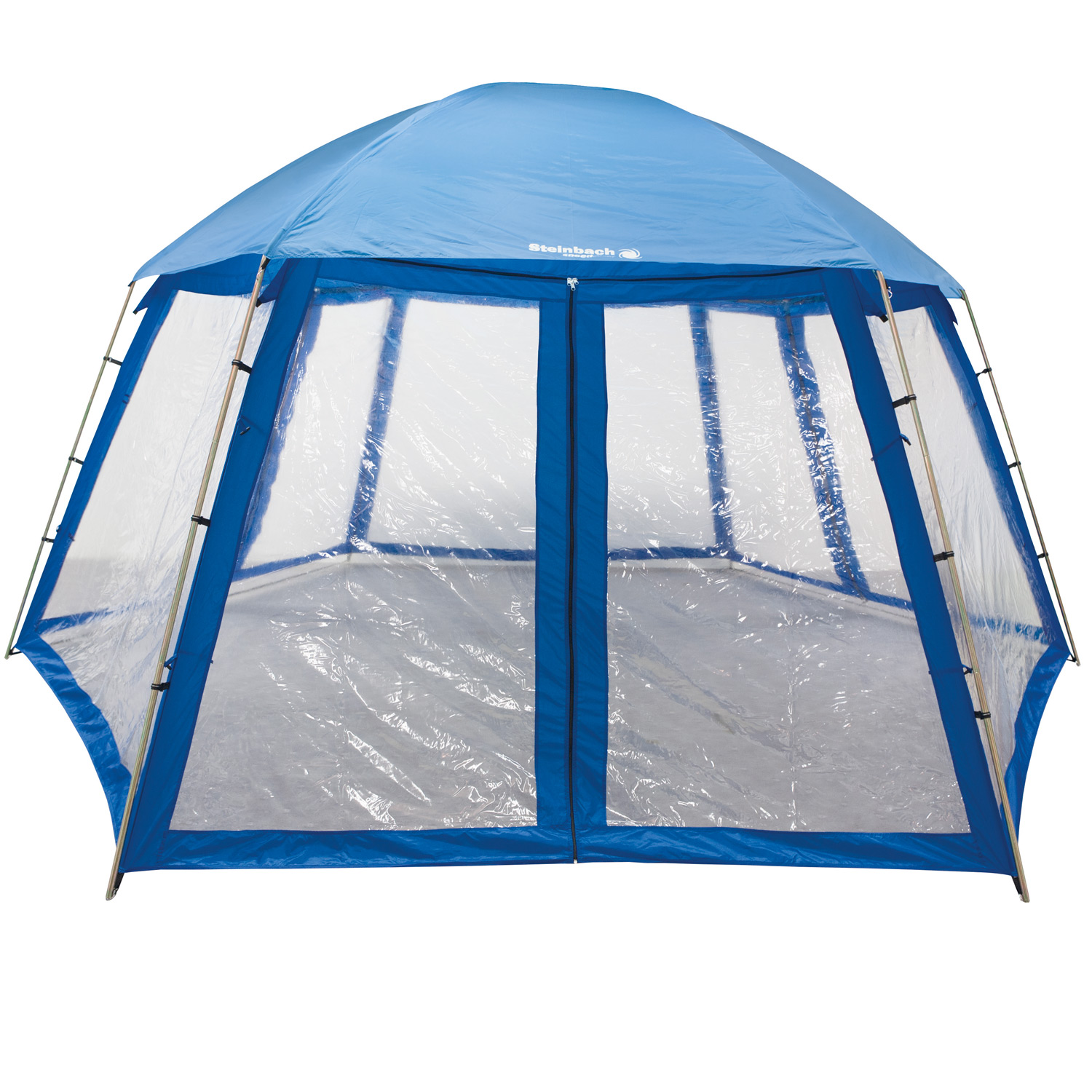 Steinbach Blau - Pooldach 600 X 520 X 280 Cm Für Pools Bis Ø 457 Cm
