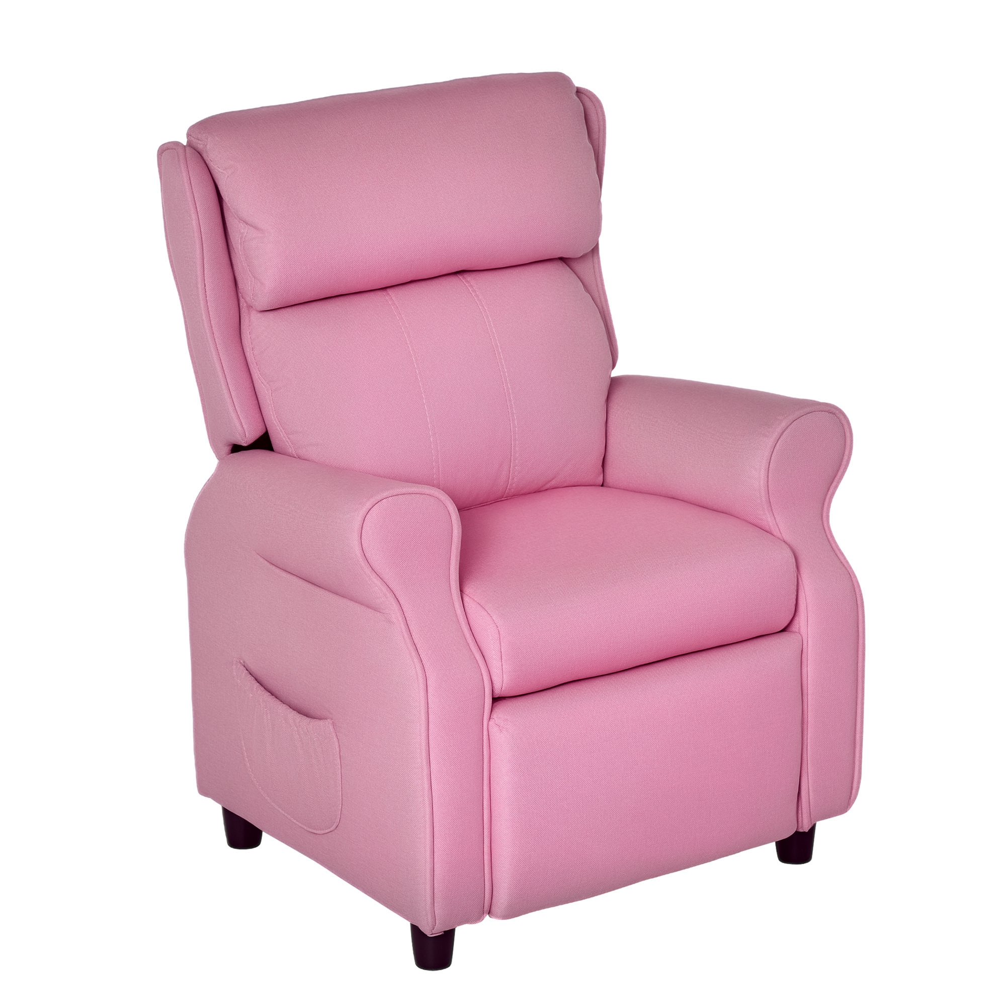 Kindersofa Kindercouch Kindersessel Stuhl Liegesofa Verstellbar Mit Fußstütze Für 3-5 Jahre Jungen Und Mädchen Rosa 58 X 53 X 70 Cm - Homcom
