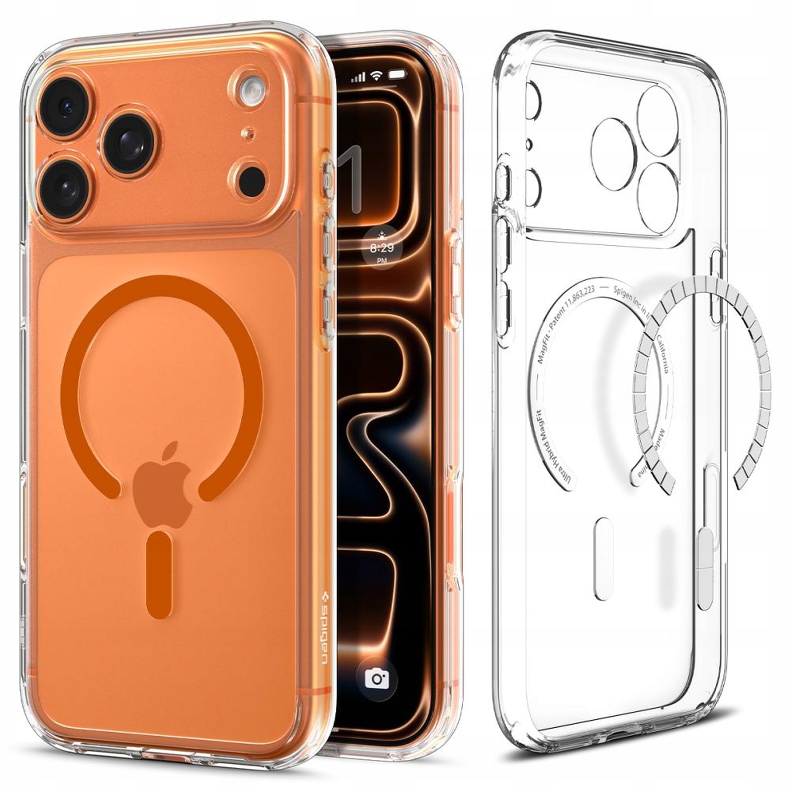 Spigen Ultra Hybrid MagSafe - clear orange - iPhone 17 Pro Max - Bild 2