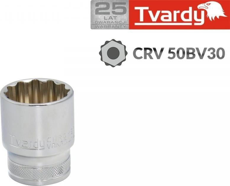 Import Steckschlüssel Geko Bi-hexagon Chrom Vanadium Gerändelt 24 Mm