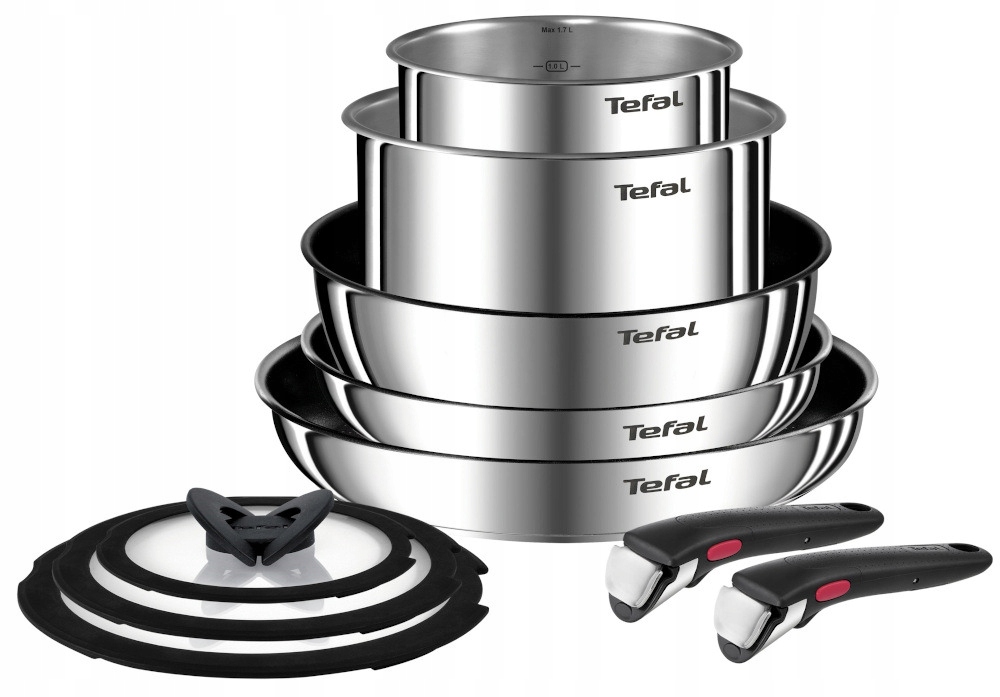TEFAL INGENIO EMOTION TOPFSET 10-TEILIG TÖPFE PFANNEN DECKELN GRIFFE + GESCHENK - Bild 8
