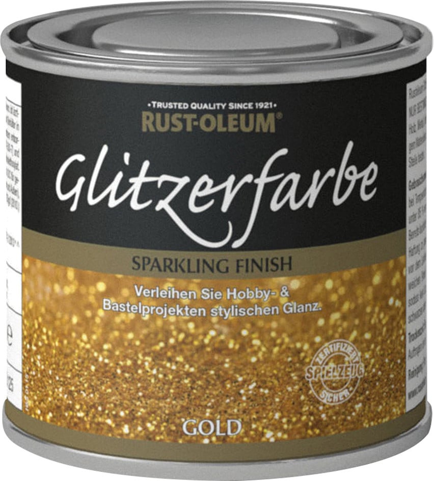 Rust-Oleum Glitzerfarbe Decklack 125 ml gold - Image 2
