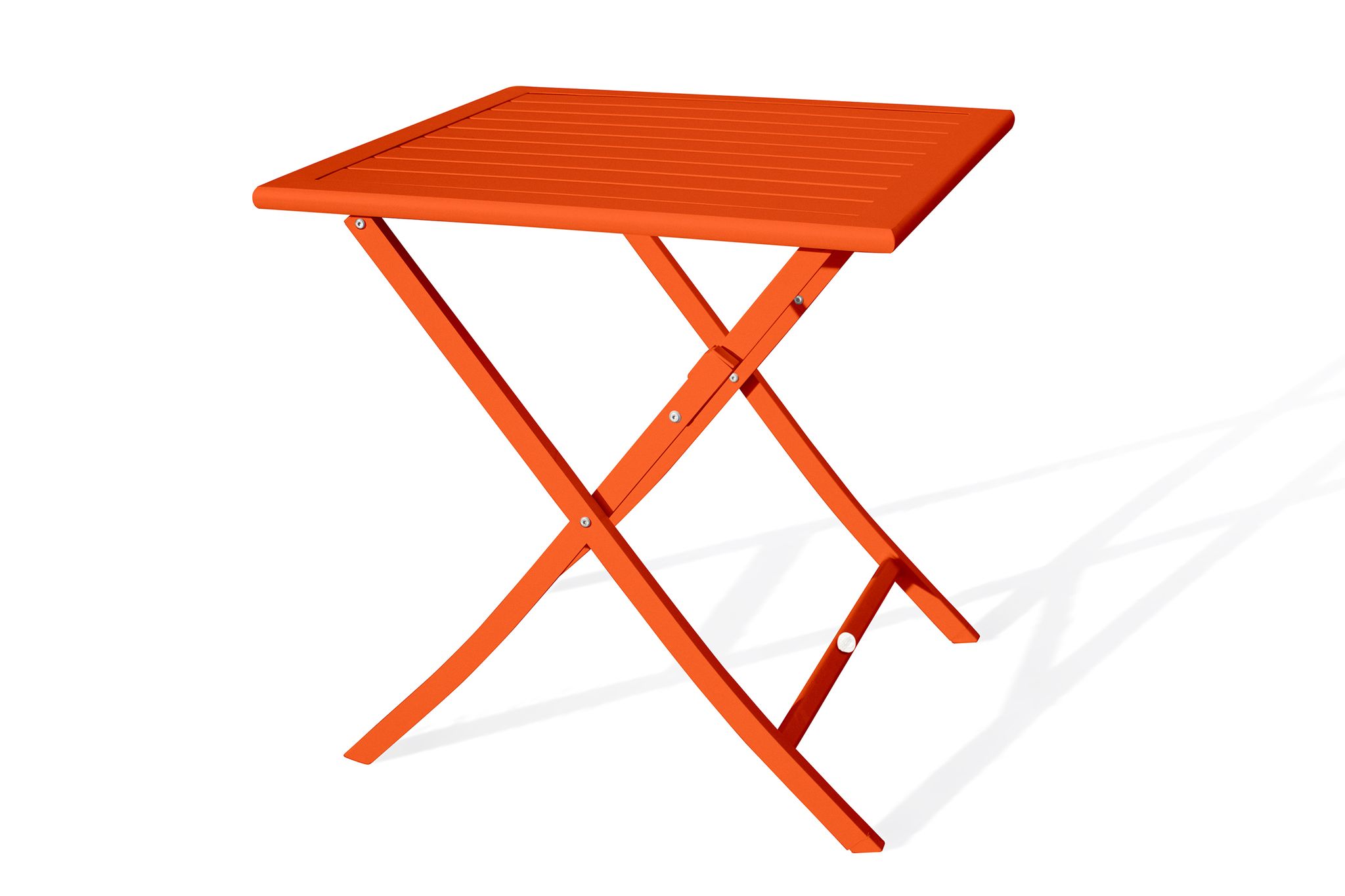 Citygarden - Marius - Table De Jardin Pliante En Aluminium Orange