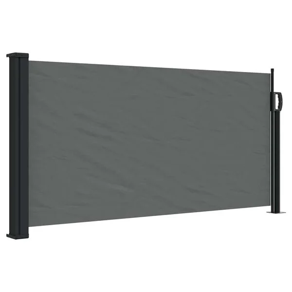 Rideau Latéral Rétractable, Gris Anthracite, 100 X 300 Cm