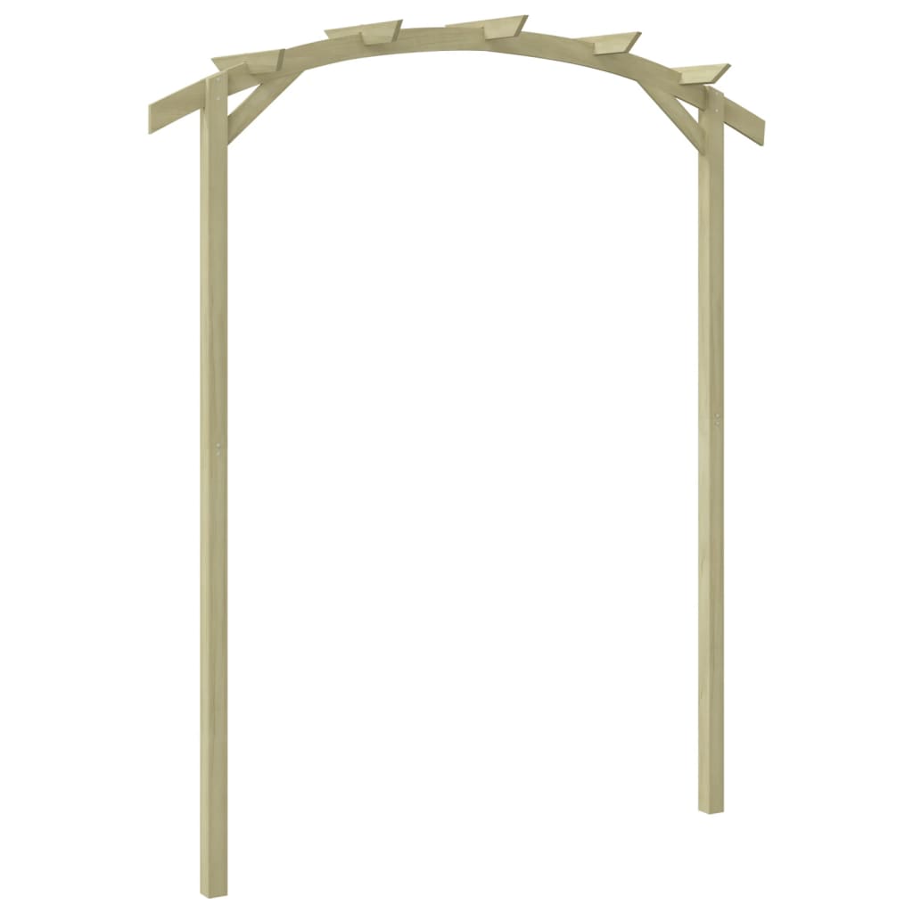 Vidaxl Garten-pergola Kiefernholz Imprägniert 180x210x40 Cm