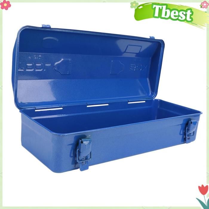 Boîte à outils en métal bleue, structure métallique, organisateur pour moto, 410
