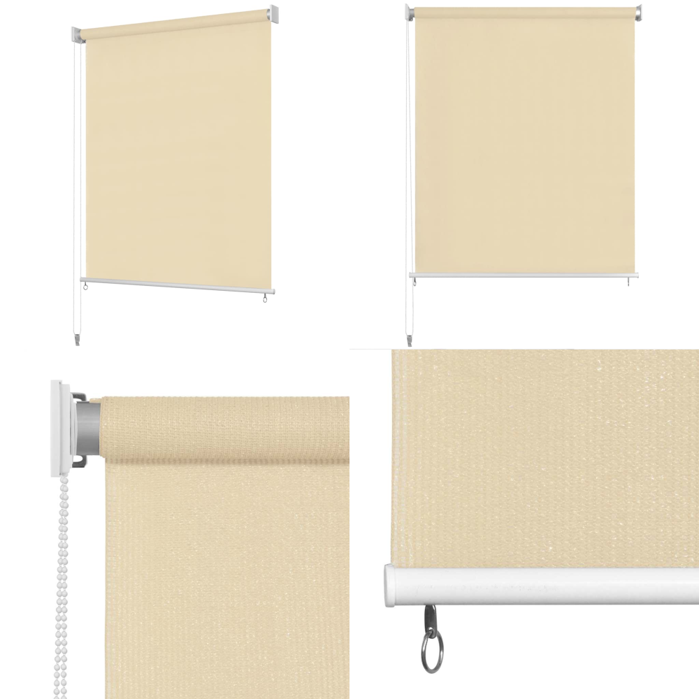 Vidaxl Außenrollo 220 X 140 Cm Cremeweiß