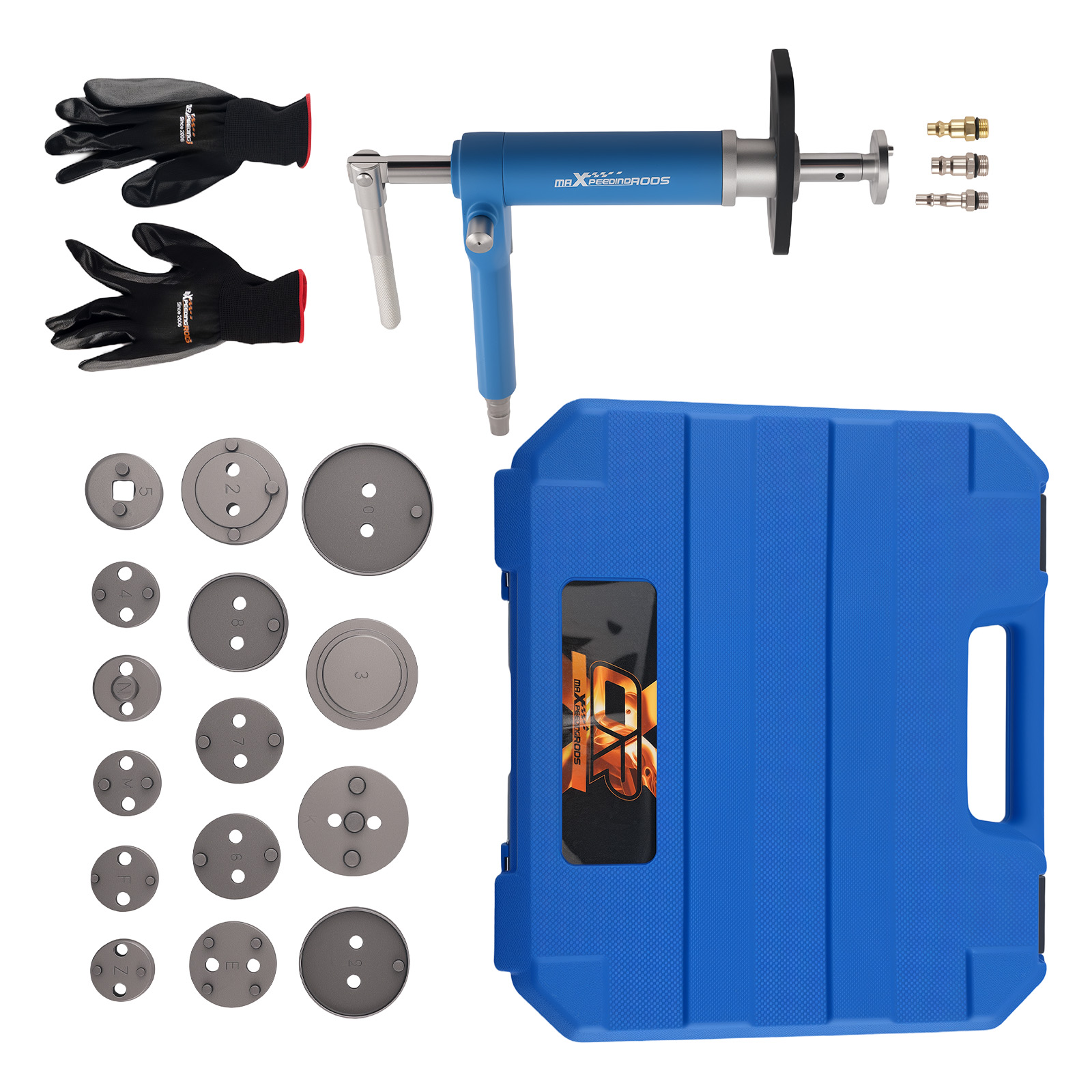 16pcs Pistone Del Freno A Comando Aria Vento Indietro Tool Kit Universal MAXPEEDINGRODS