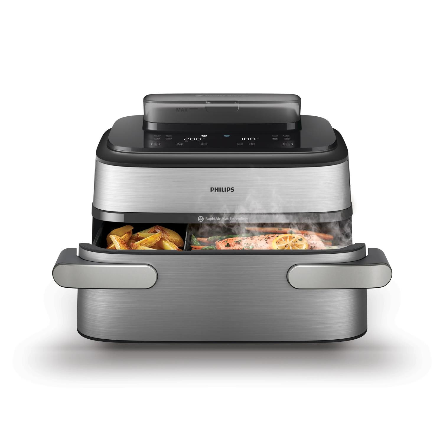 Philips 5000 Series NA565 - double hot air fryer - silverblack - Image 6