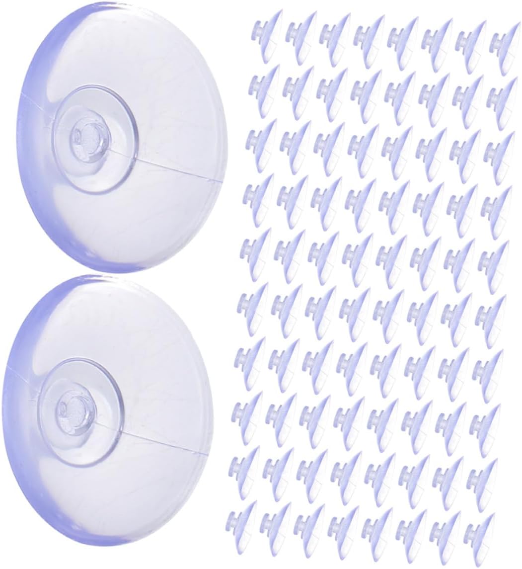 Ventouses adhésives transparentes avec crochet, fixation sur verre et surfaces lisses, lot de 200