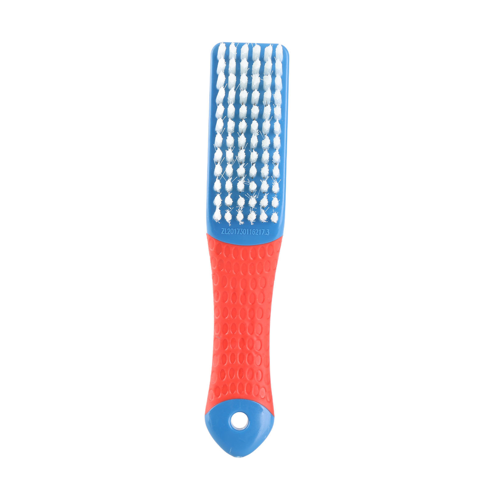 Brosse à chaussures ergonomique à poils doux en nanofibres, nettoyage tige et semelles, blanc