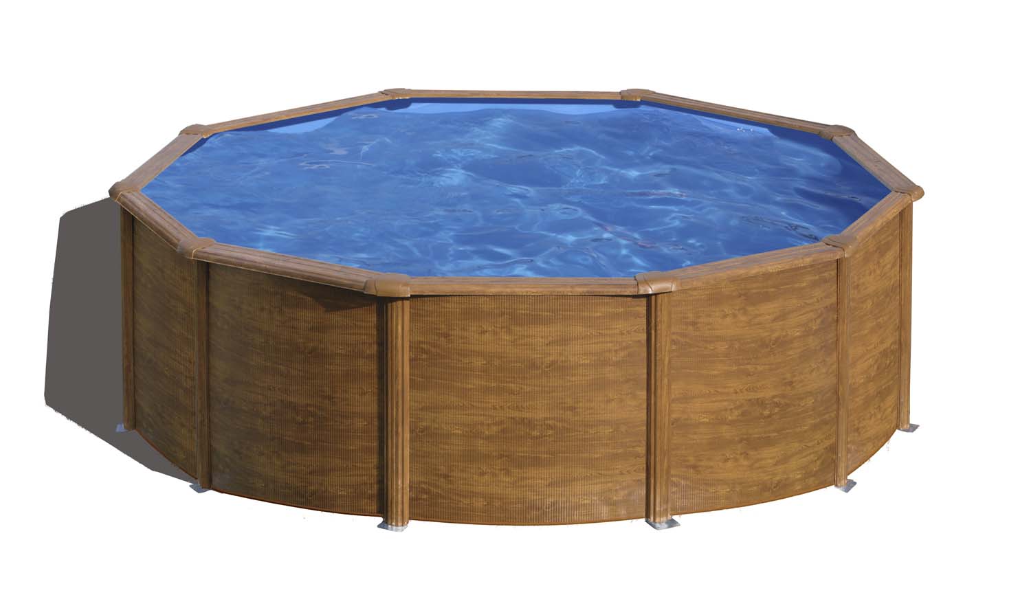 GRE Stahlwandpool-Set 'Mauritus' Ø 550 x 132 cm mit Sicherheitsleiter und Sandfilteranlage