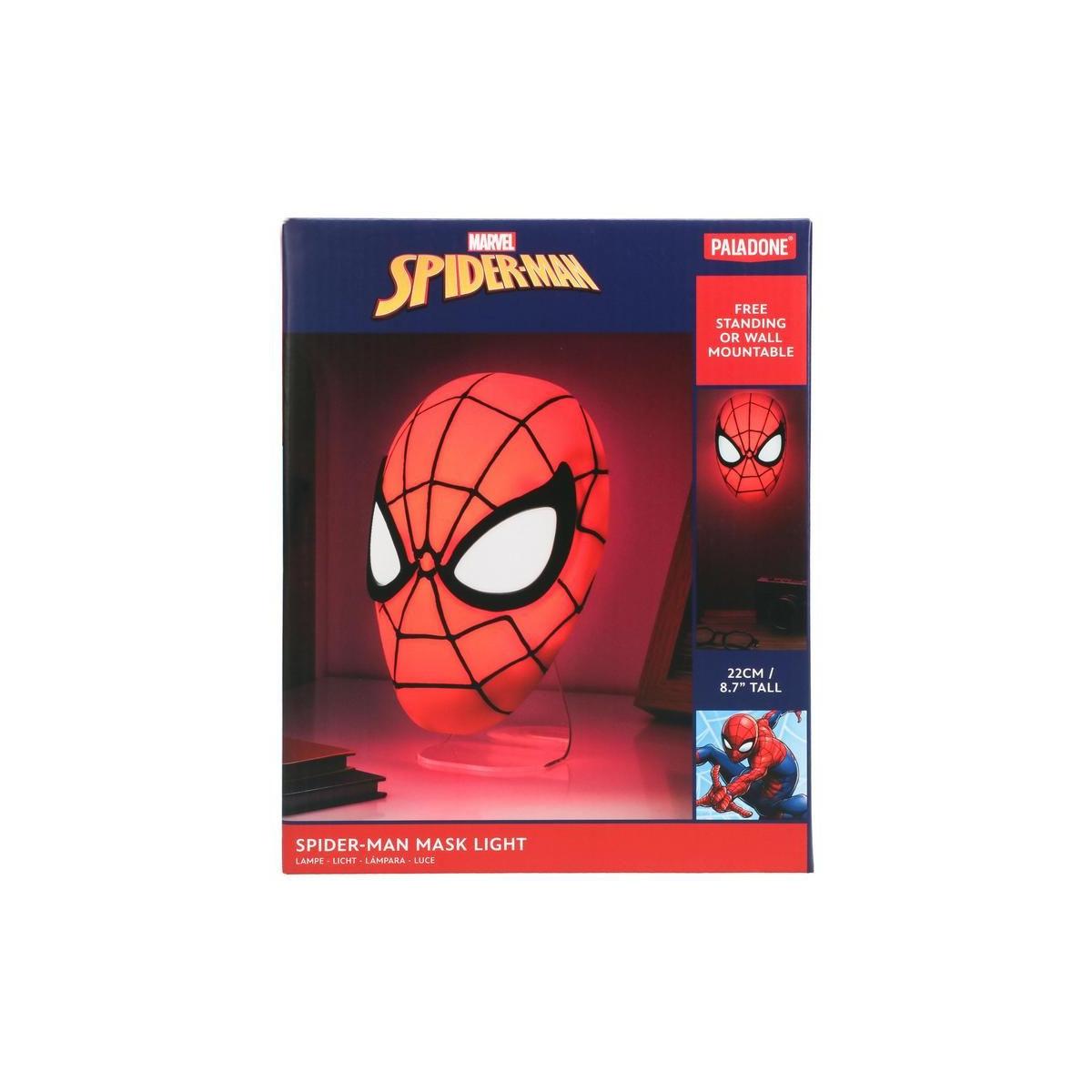 Paladone Rot Tischlampe Spiderman Mask Light Weiß Batteriebetrieb 222,3 Mm - Bild 7