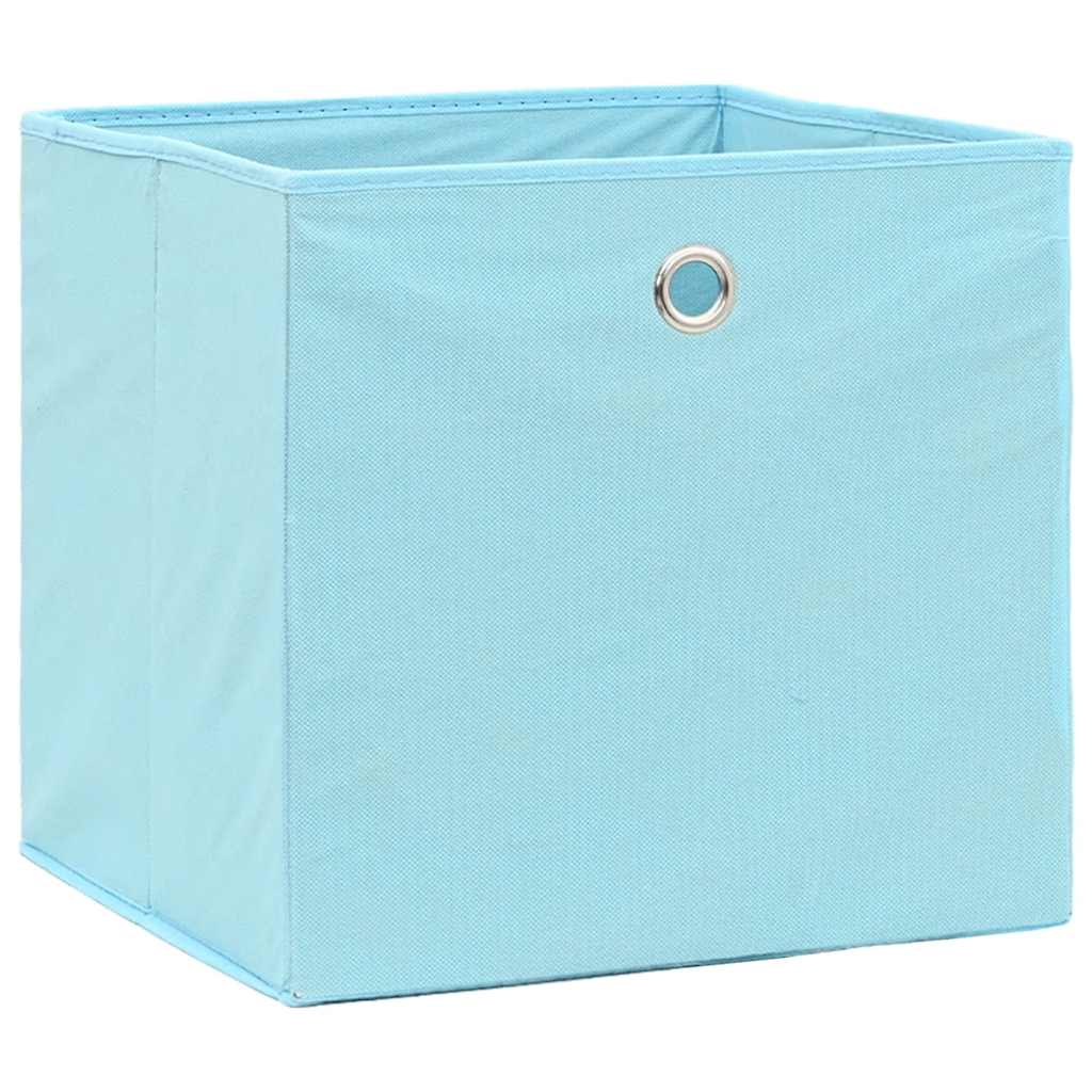 Storage Boxes 10 Pcs Baby Blue 32x32x32 Cm Fabric Vidaxl