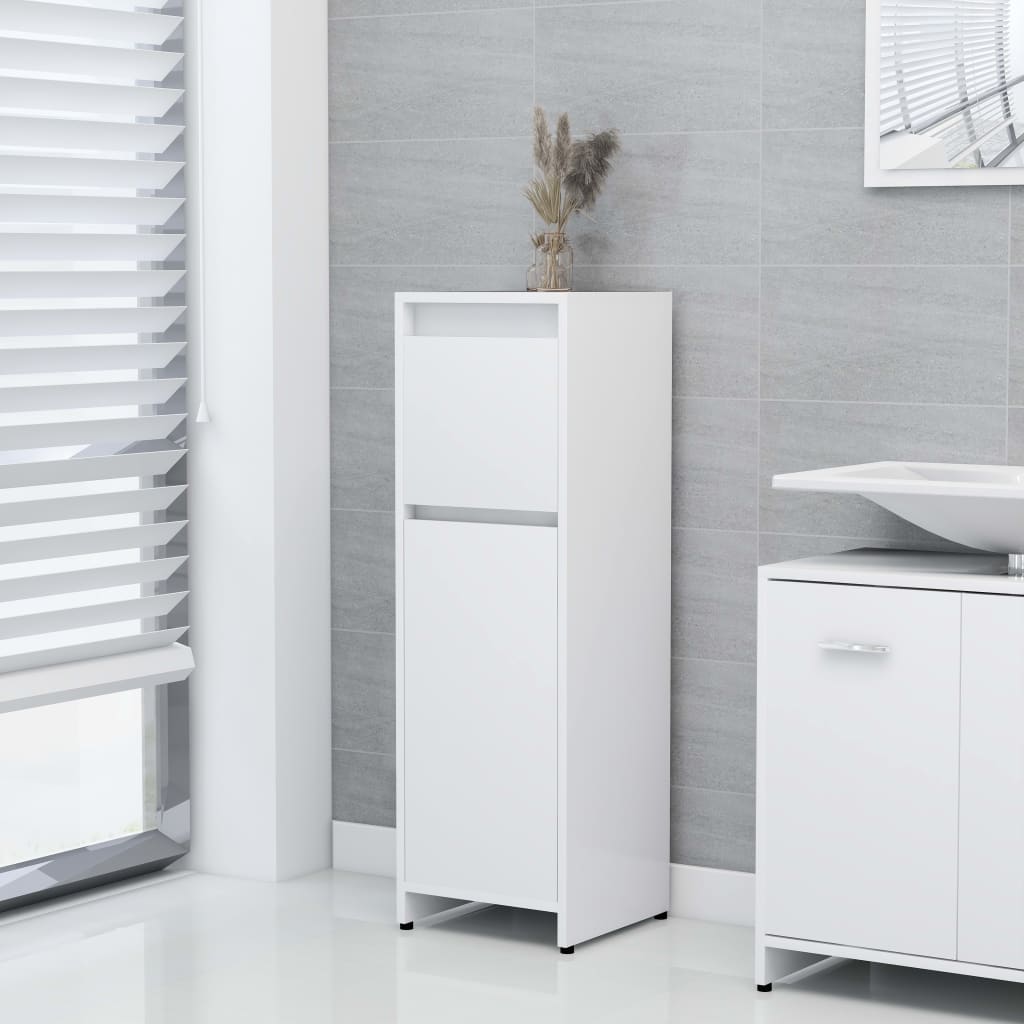 Vidaxl - Armoire De Salle De Bain Blanc 30x30x95 Cm Bois D'Ingénierie