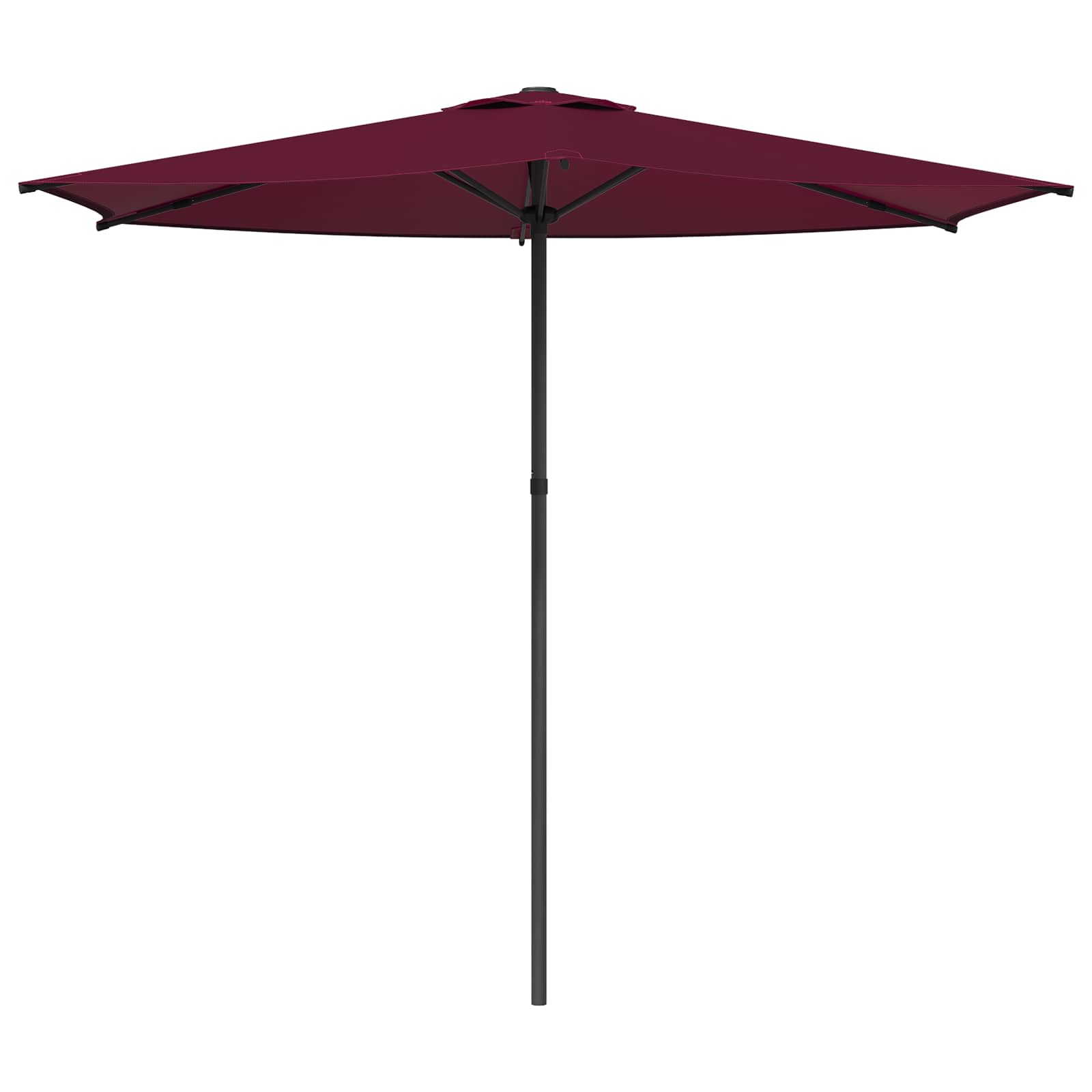 Garden Parasol 270 X 270 Cm Polyester Rectangular Bordeaux Red Vidaxl
