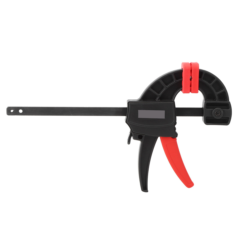 Serre-joint en F à fixation rapide pour le travail du bois, 15 cm, mâchoires caoutchouc