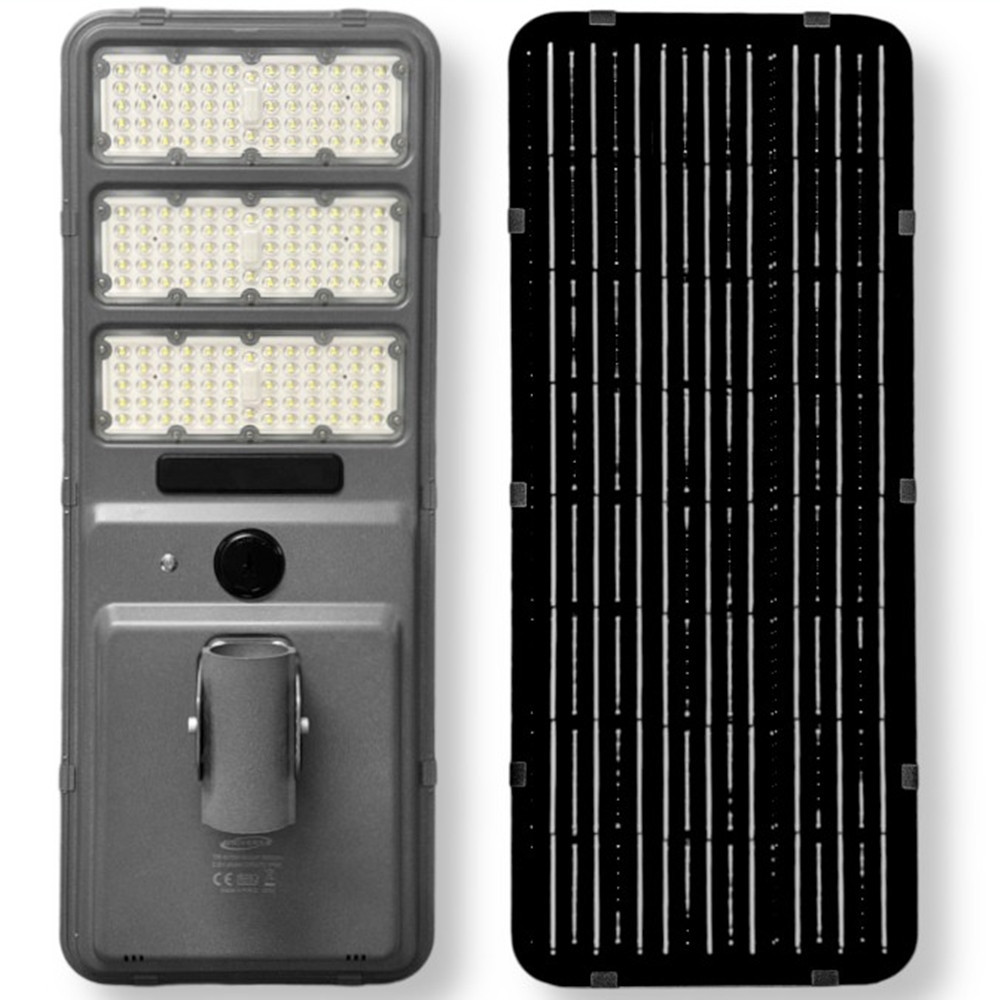 Trade Shop - Led-straßenlaterne Ip65-lampe Mit Solarpanel-licht Bewegungssensor 6500k Tr-600w -