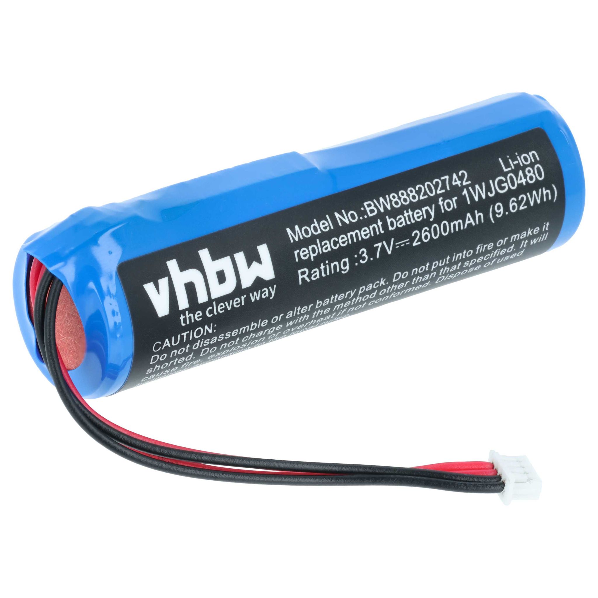 Vhbw - 1x Batteria Sostituisce Dji 1wjg0480, Ti100782 Per Controller Per Drone, Telecomando (2600mah, 3,7v, Li-ion) VHBW
