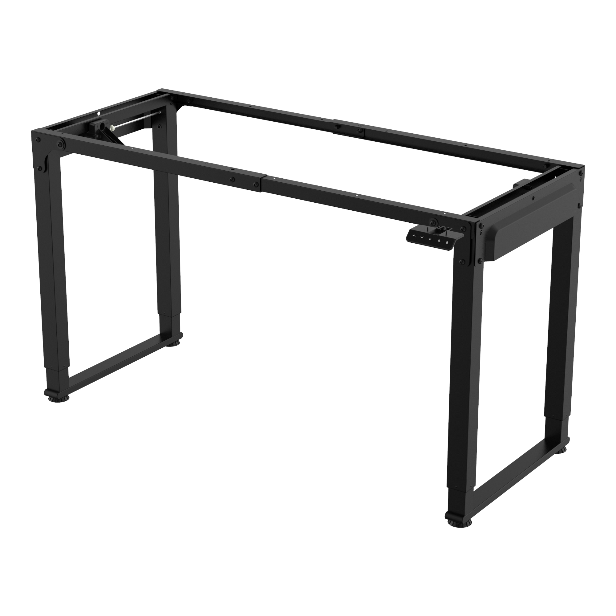 Höhenverstellbares Tischgestell Kirkkonummi 135x55cm Schwarz [pro.tec]