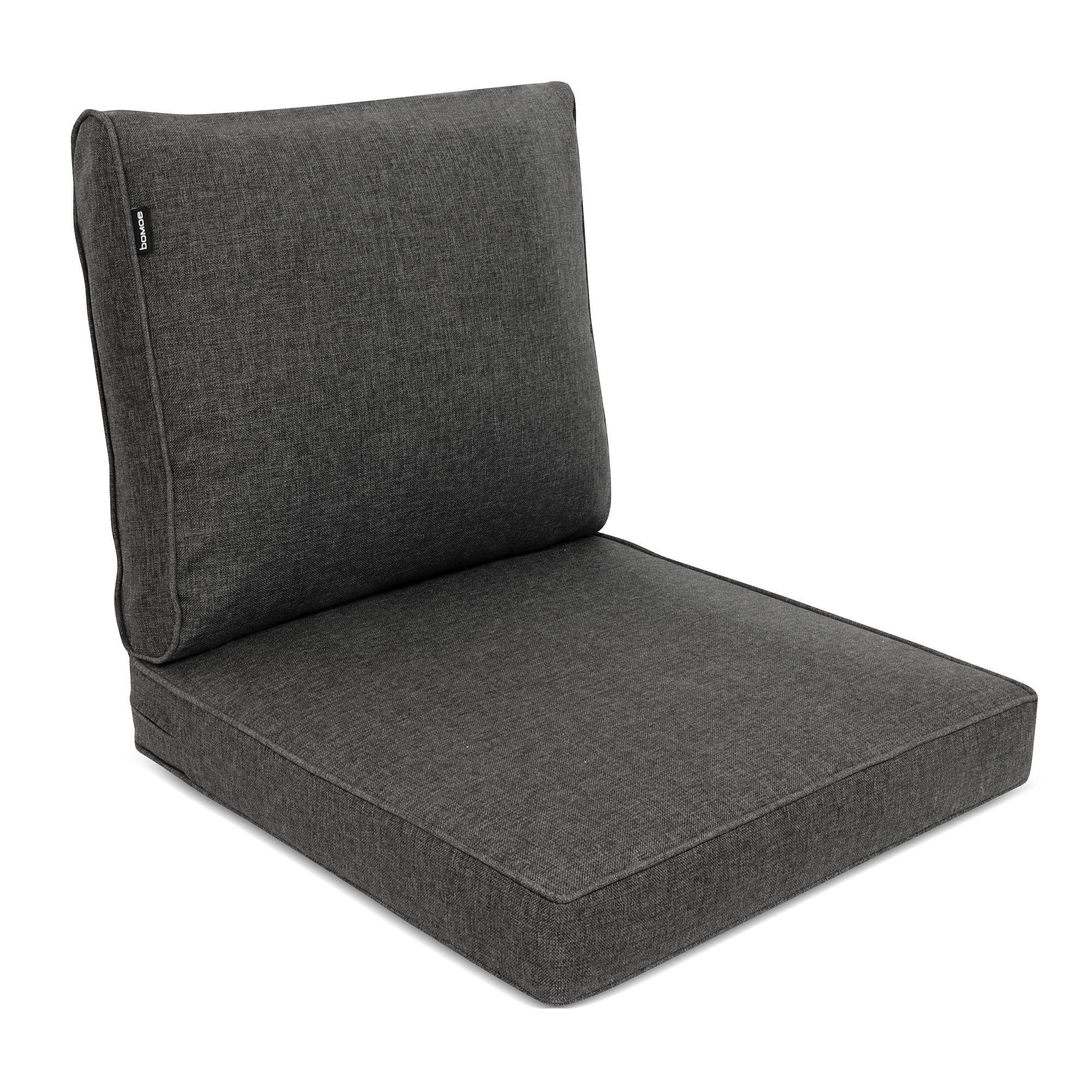 Bomoe Outdoor Loungekissen Set Ilano, 60x60cm, 60x40cm Graphitgrau