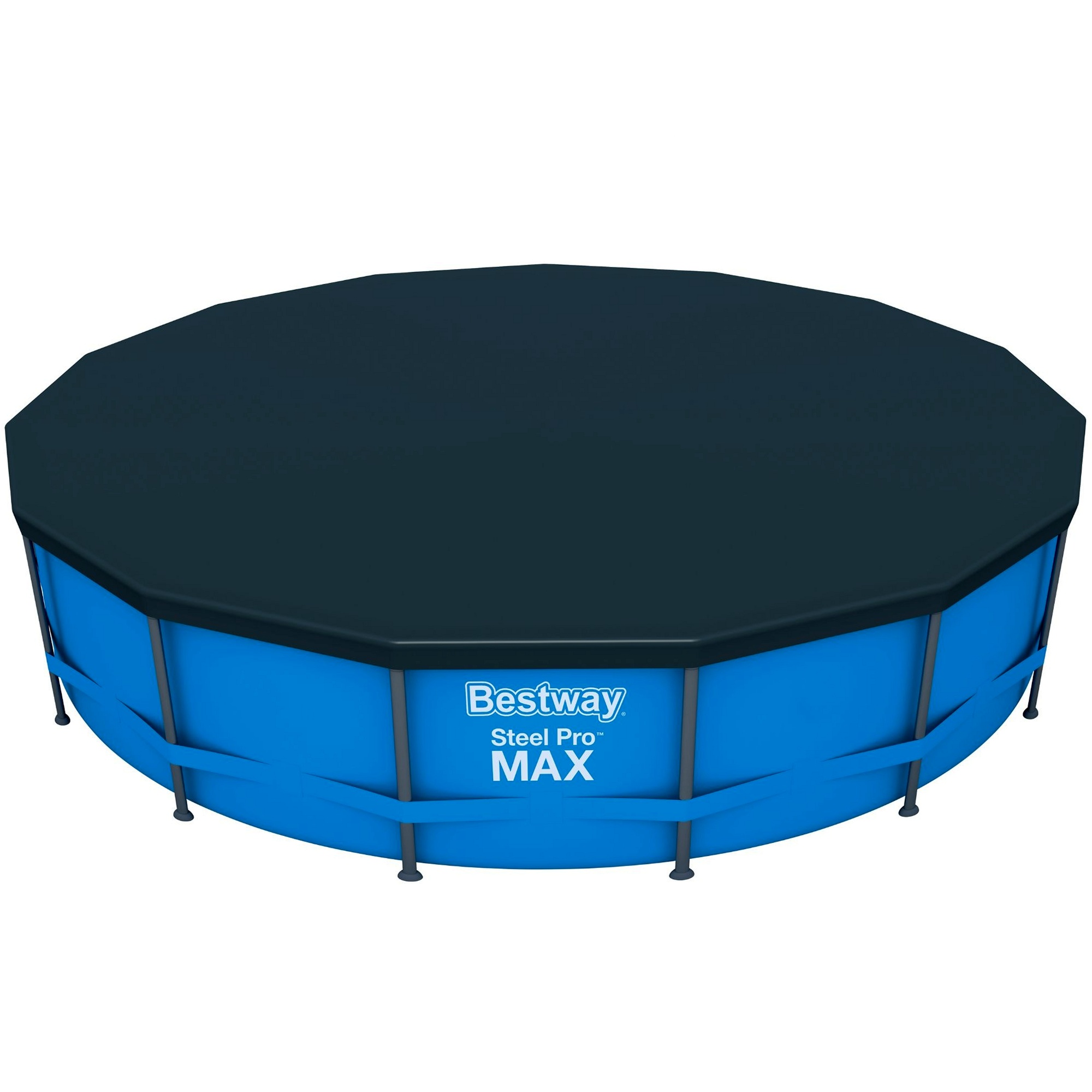 457 Frame Stahl Steel Pro Max Pool PVC Abdeckplane Pool Abdeckung Bestway 58038 - Bild 3