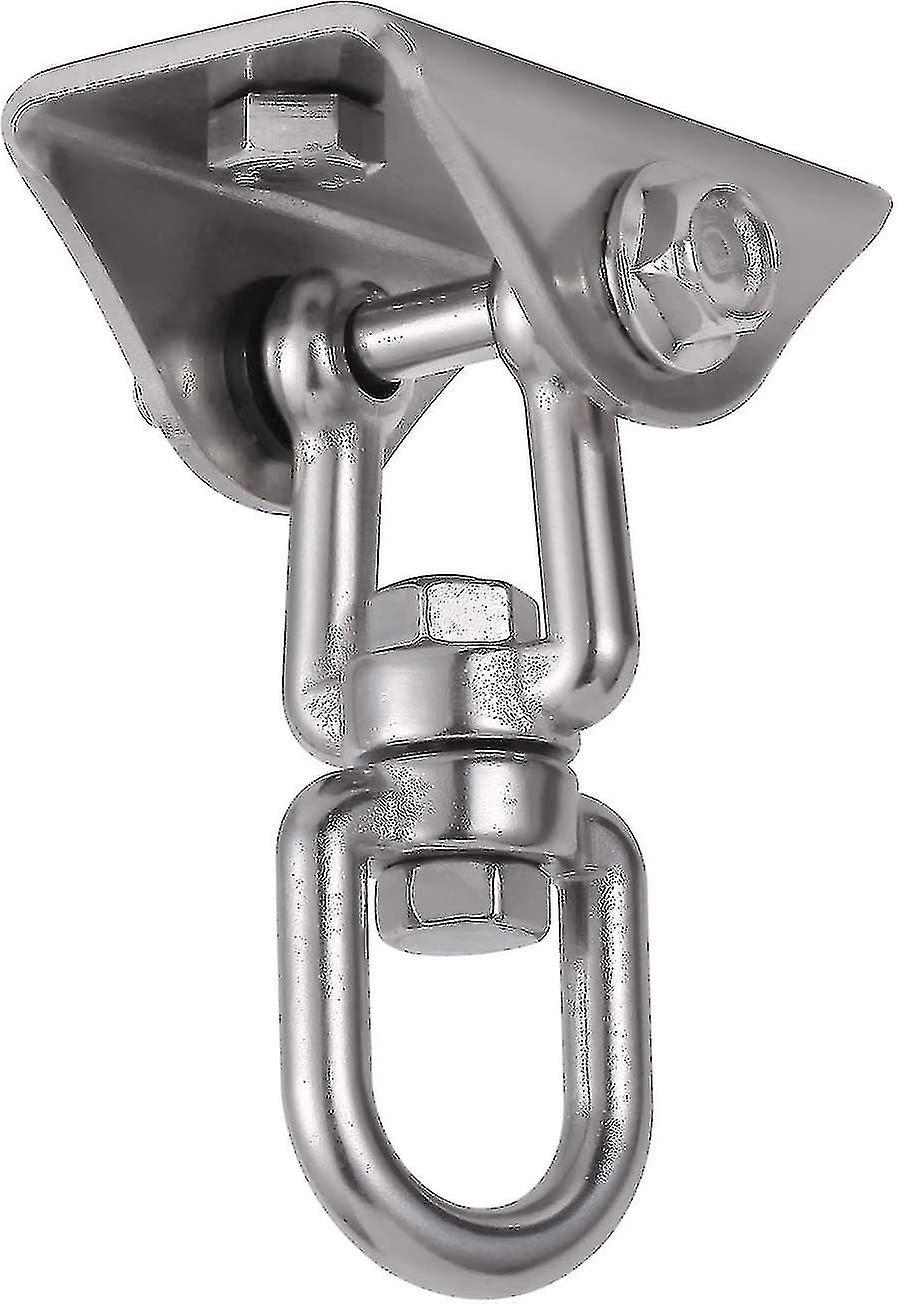 Crochet de suspension rotatif à 360° en acier inoxydable, charge 500 kg, vis fournies