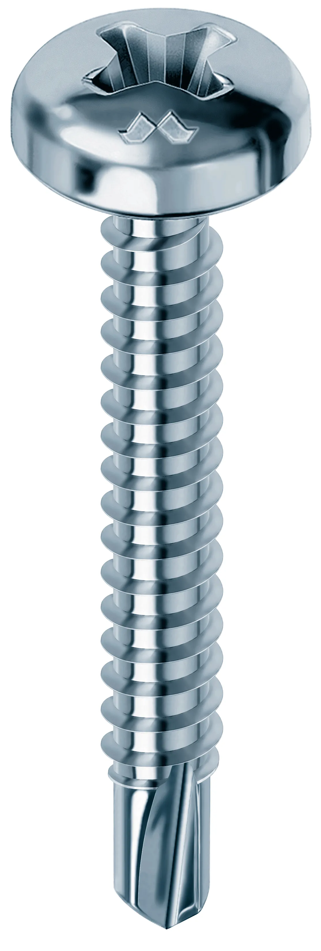Mustad Vite Autoperforante Tc Drillex Cava Ph Zinc Bianca/chromiting Mm 3,5x32 Cf=pz 500