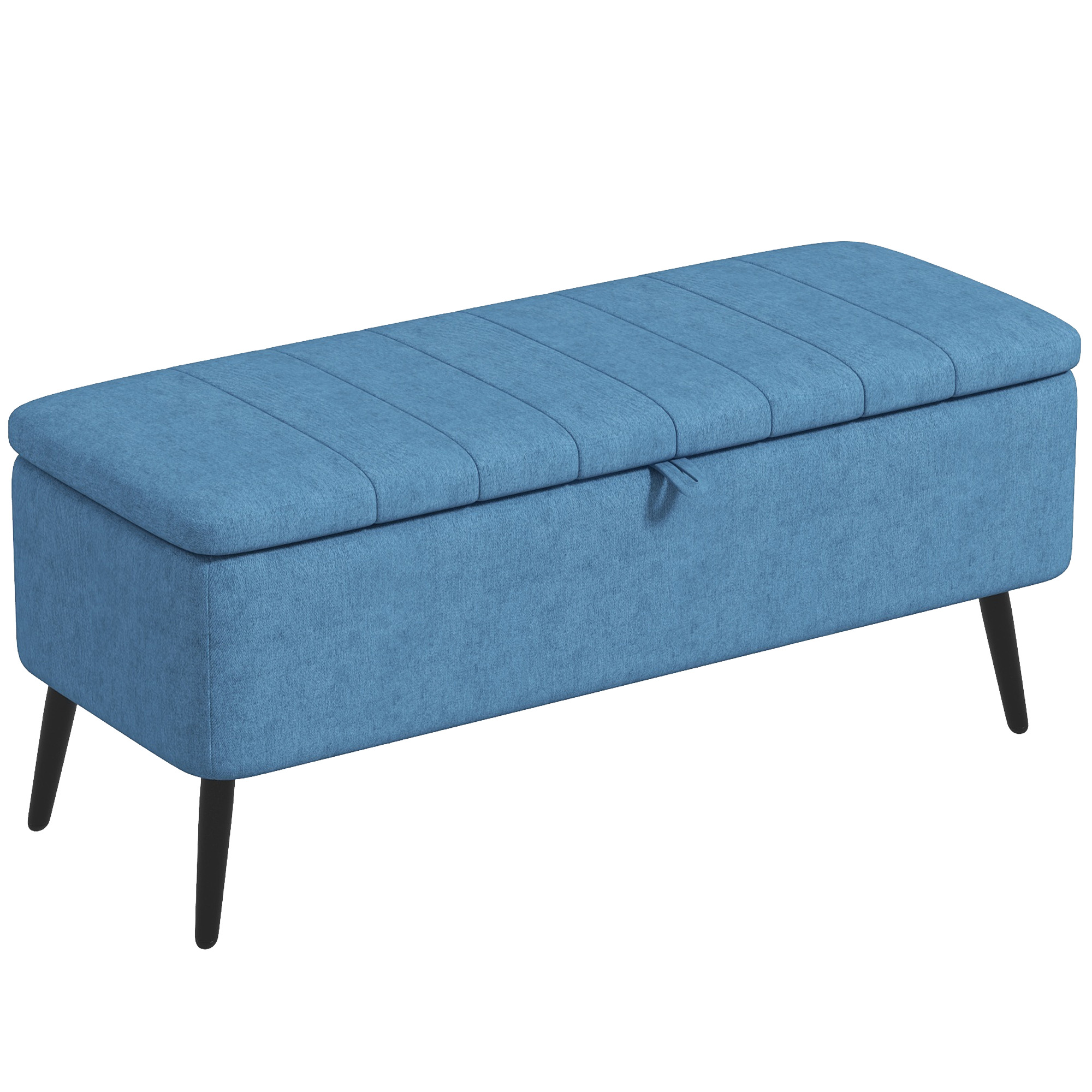 Banc Coffre Rangement Pouf Repose-pieds Rembourré 102x40x44 Cm