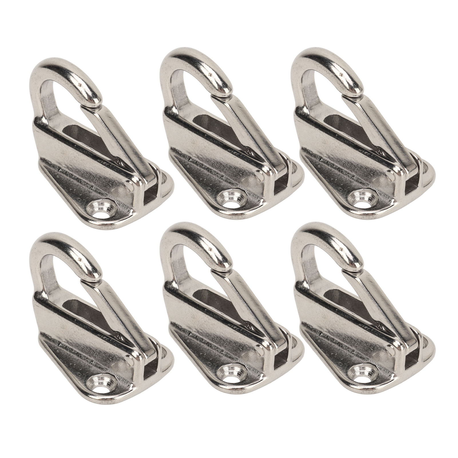 Mousquetons à ressort en acier inoxydable 316 pour amarrage et ancrage, lot de 6