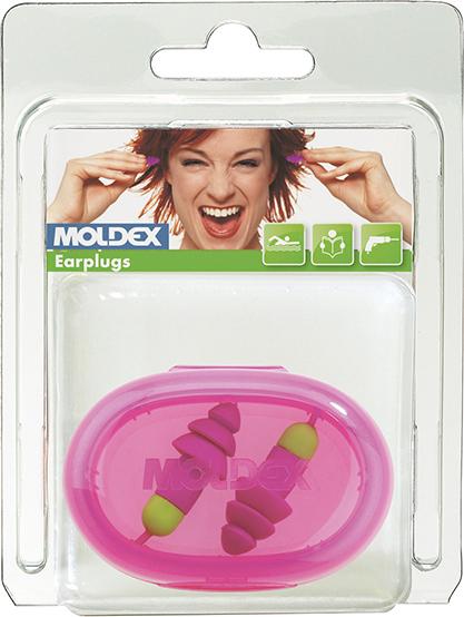 Moldex Rosa Wiederverwendbare Gehörschutzstöpsel Rockets Cord, Ein Paar Im Pocketpak/Blister Snr 30 Db