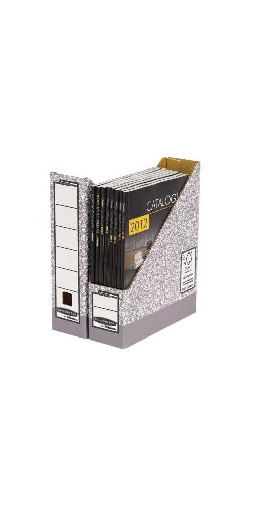 Fellowes Grau Bankers Box Stehsammler Bankers Box® System 8,1 X 31,6 X 26,3 Cm (B X H X T) Din A4 Werkstoff: Karton 100% Recycelt /Weiß