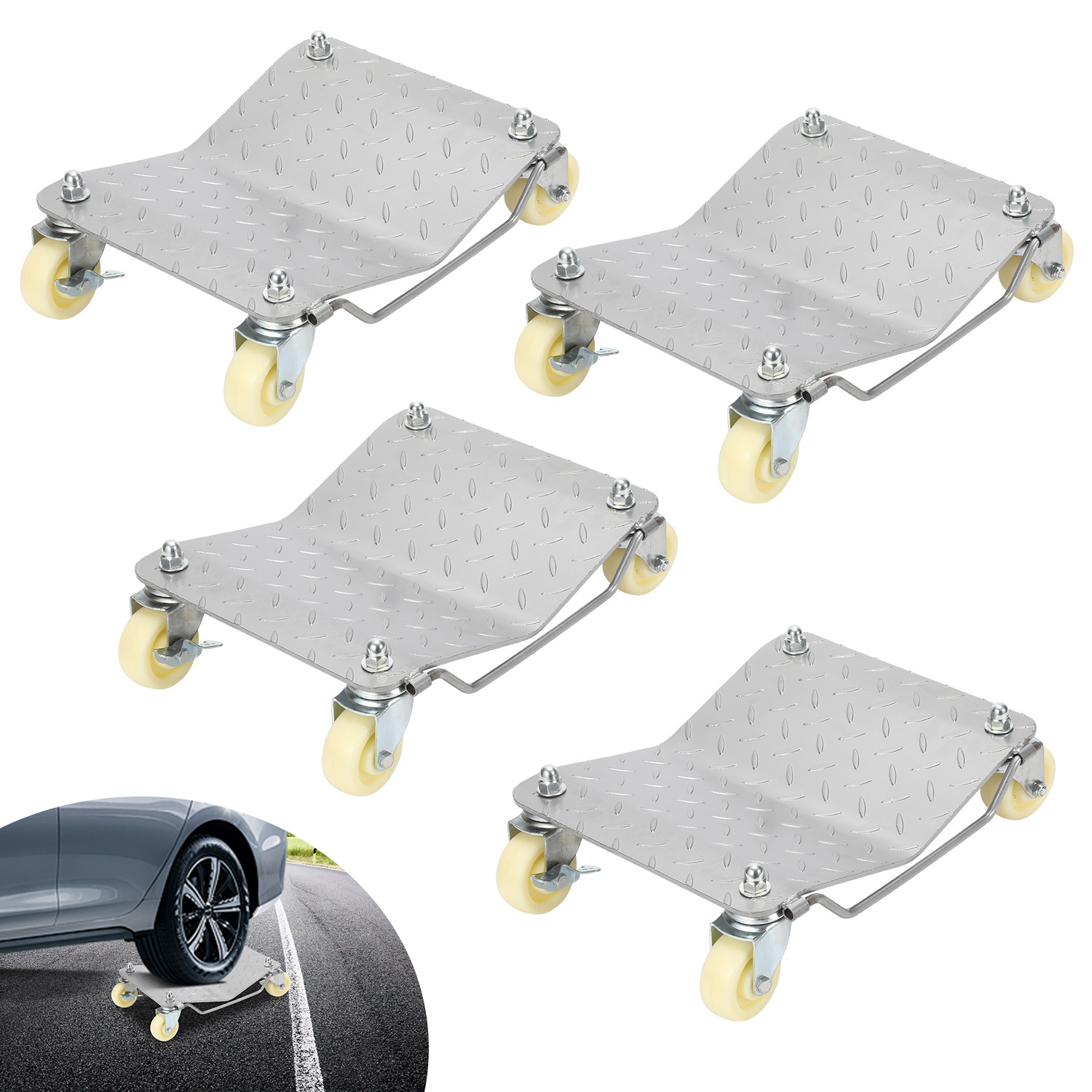 4set Veicolo Movimentazione Carrello Trasporto Aiuto Manovra Carico 50 JIUBIAZ