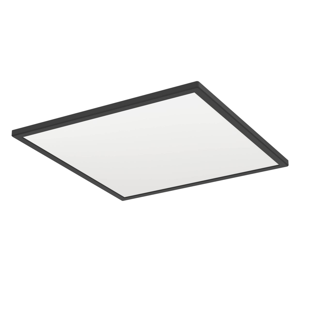 EGLO LED Deckenleuchte Rovito, runde Badezimmer Deckenlampe | mit Fernbedienung, Badlampe Decke aus Kunststoff in Schwarz und Weiß, Deckenbeleuchtung warmweiß-kaltweiß, IP44, 50x50 cm - Bild 4