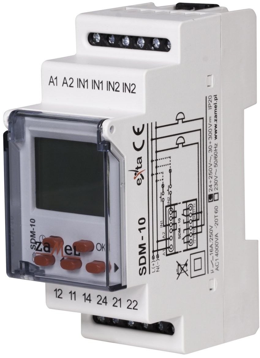Zamel Steuergerät Sdm-10/U Batterie Backup 66 Mm