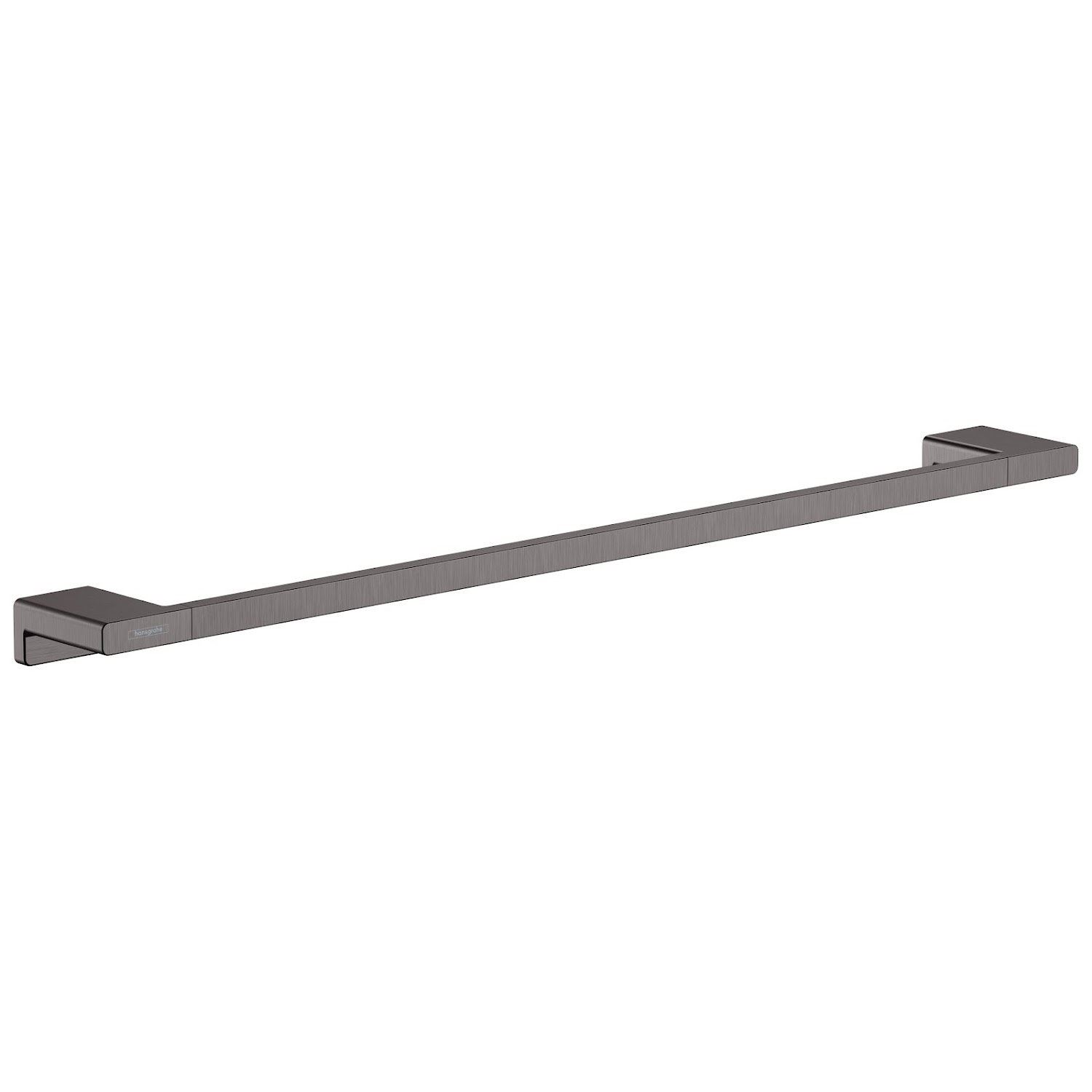 Hansgrohe Addstoris Bathroom Towel Rail Brushed Black Wall Mounted 648mm Modern