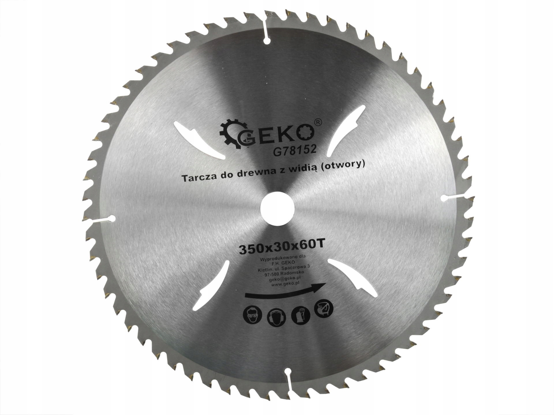 Import Kreissägeblatt Geko G78152 350 Mm 60 Hartmetallzähne